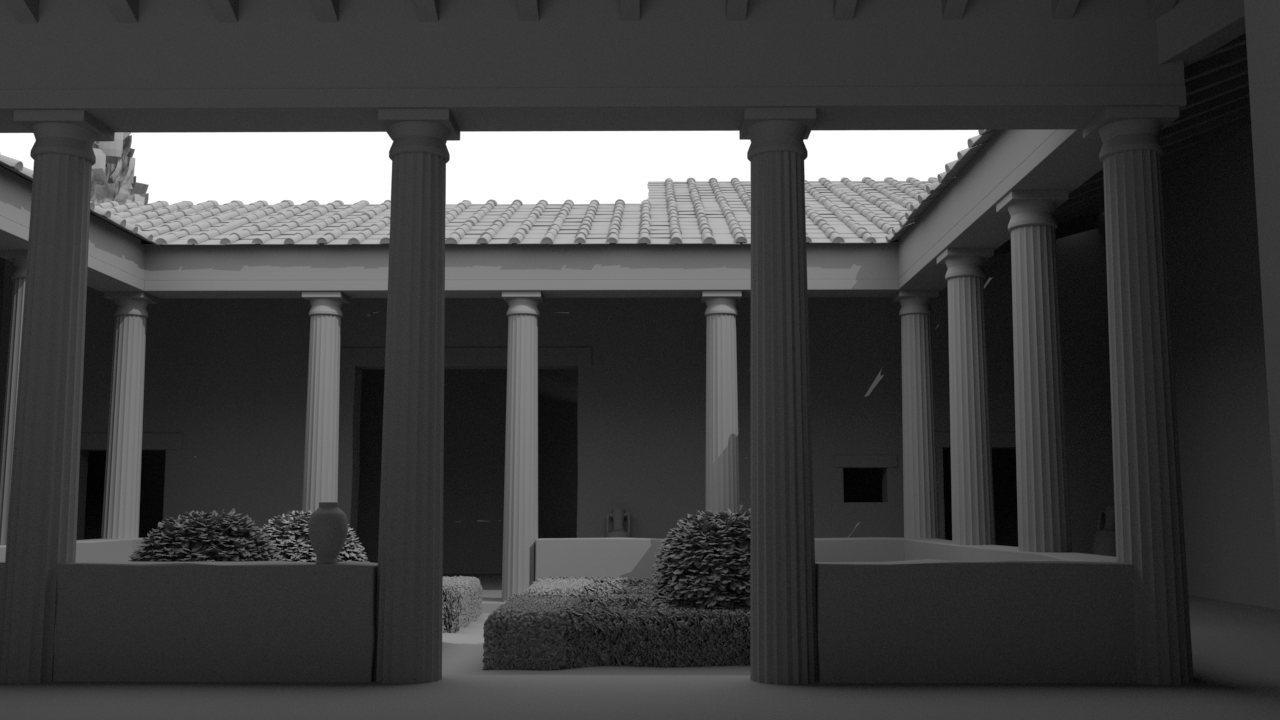 villa courtyard